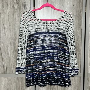 Nic + Zoe Pullover Women Size XS Sweater Linen Blend